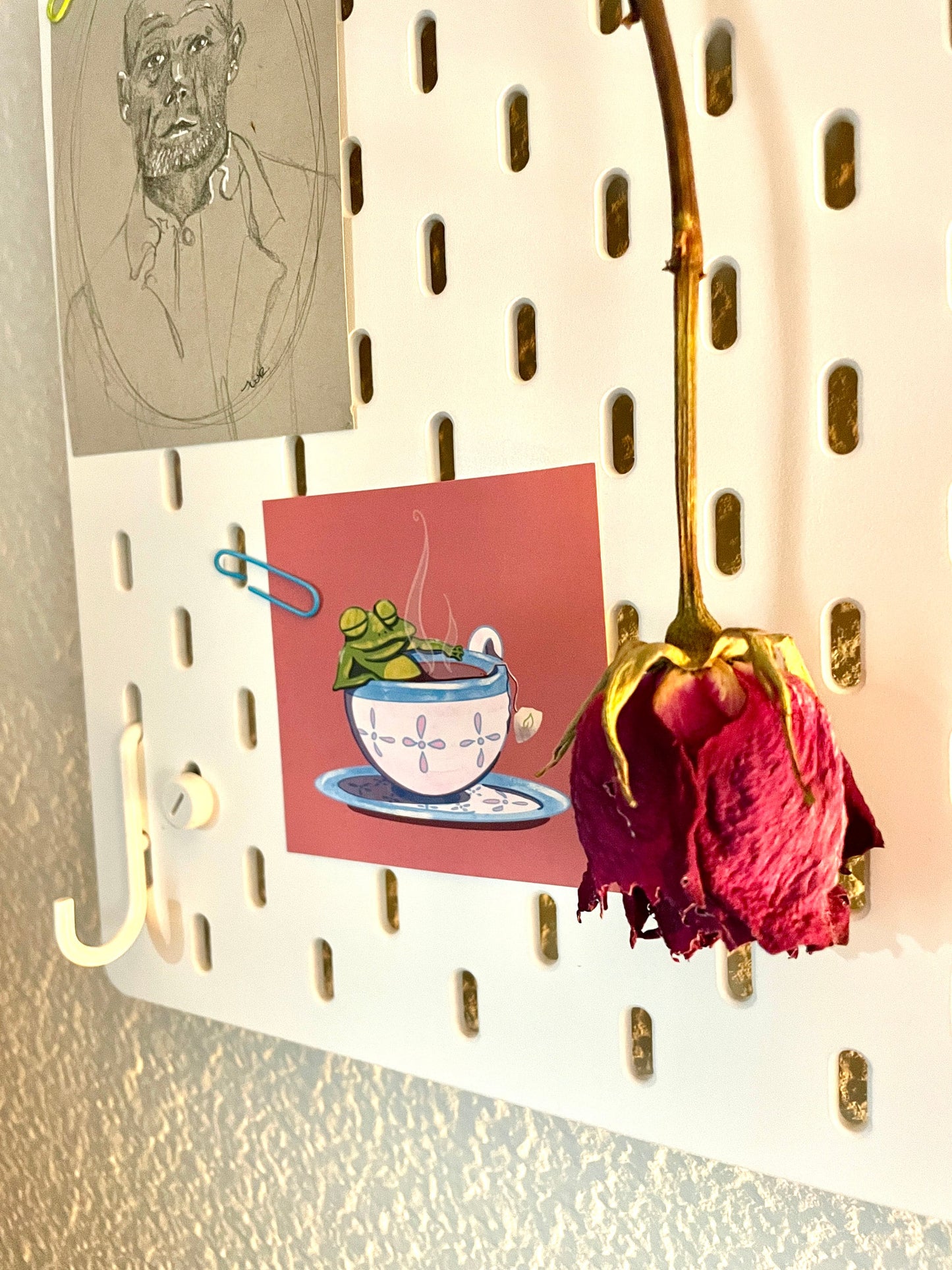 Frog Teacup Drawing | Handmade | Art print | Digital Art | Cottage Core