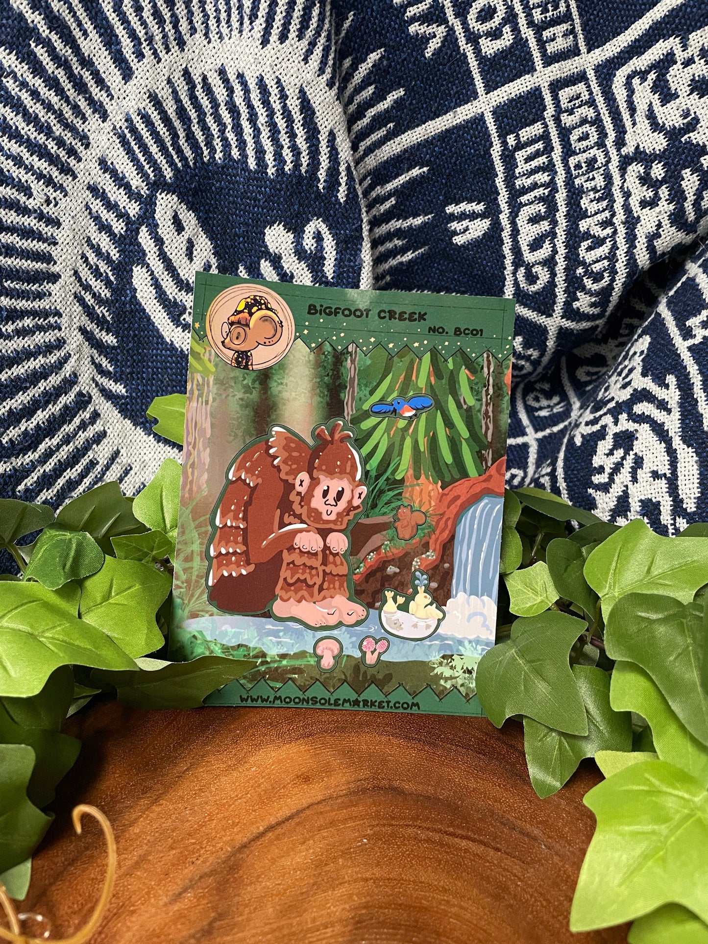 Bigfoot Sticker Sheet | Sasquash and forest | Stickers | Journaling and Scrapbooking